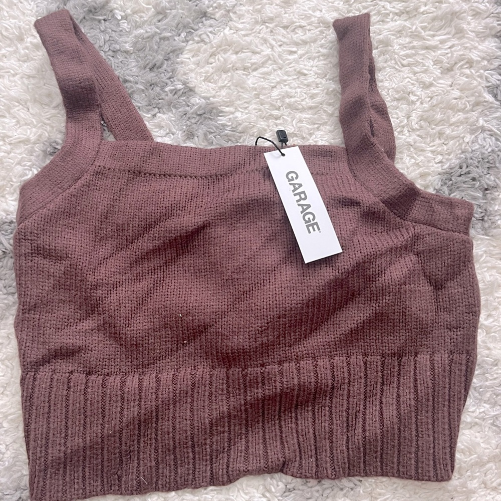 Garage Knit Cropped Tank Top